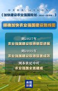 梯次推进农业强国扶植蓝图发布 专家解读→